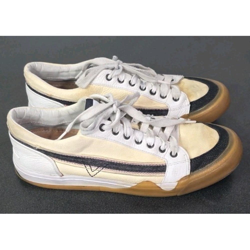 Diesel Off-White S-Grind Sneakers Men 10  43 Leather Lace‎ Up Casual Y2K Grunge